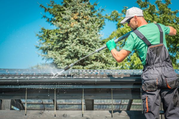 Gutter Power Washing in Poway