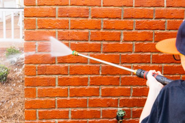 Wall Pressure Washing in Poway